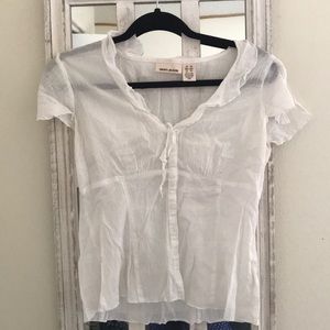 White DKNY Top
